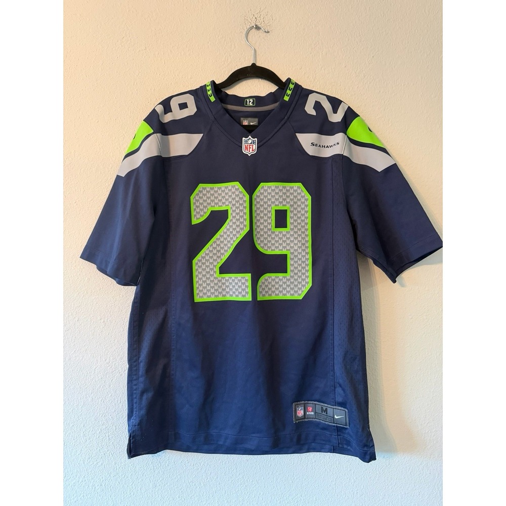 Nike Seattle Seahawks Earl Thomas III 29 NFL Jersey Blue Mens Medium